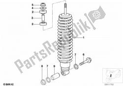 Mounting parts f front spring strut assy