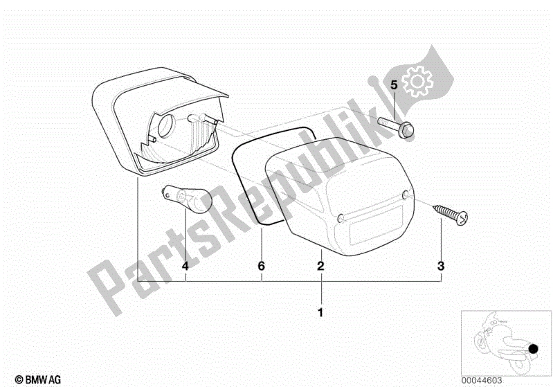 Todas las partes para Luz Trasera de BMW R 1150 GS ADV 21 A 2001 - 2005