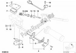 Single parts, parking brake fitting