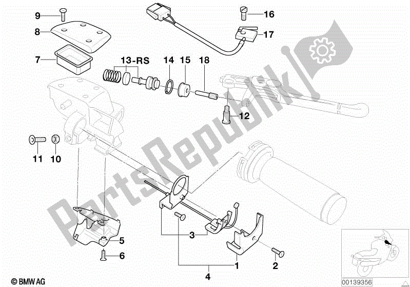 Todas las partes para Piezas Sueltas, Freno De Estacionamiento de BMW R 1150 GS ADV 21 A 2001 - 2005