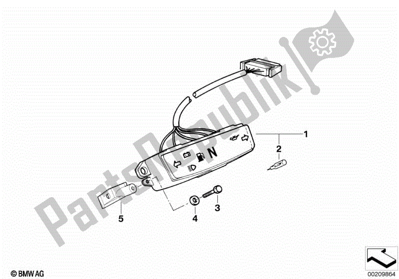 Todas las partes para Unidad De Aviso de BMW R 1150 GS ADV 21 A 2001 - 2005