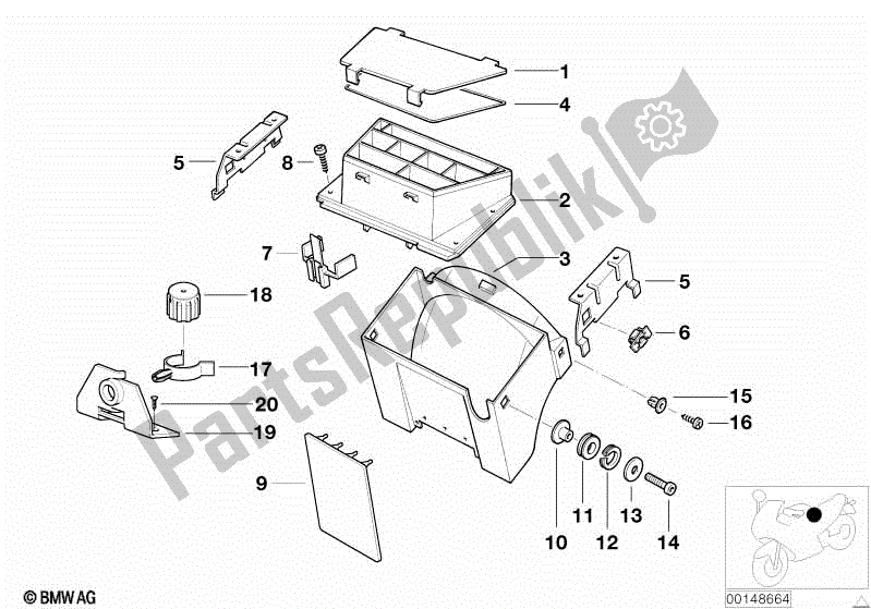 Todas las partes para Caja De Cableado / Caja De Fusibles / Piezas De Montaje de BMW R 1150 GS ADV 21 A 2001 - 2005