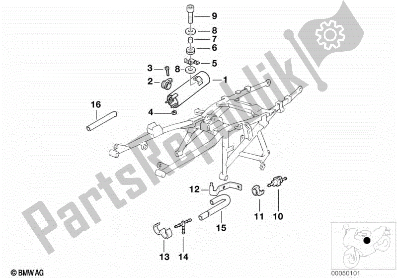 Todas las partes para Filtro De Carbón Activado / Ventilación De Combustible de BMW R 1150R 28 2001 - 2006