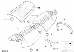 Bench seat and mounting parts