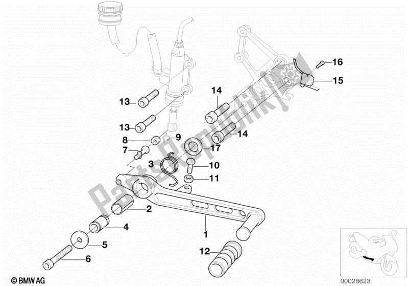 Todas las partes para Pedal De Freno de BMW R 1150R 28 2001 - 2006