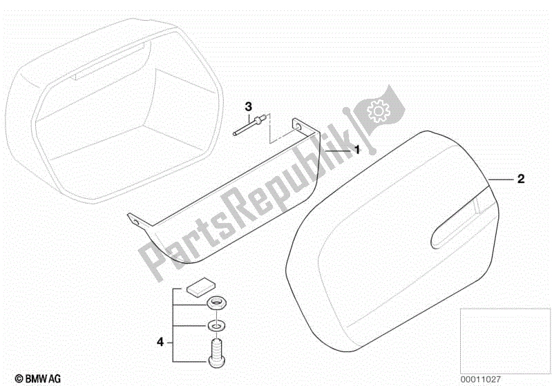 Todas las partes para Cubierta F City System Case de BMW R 1150R 28 2001 - 2006