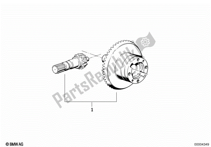 Todas las partes para Conjunto De Crowngear de BMW R 1150R 28 2001 - 2006