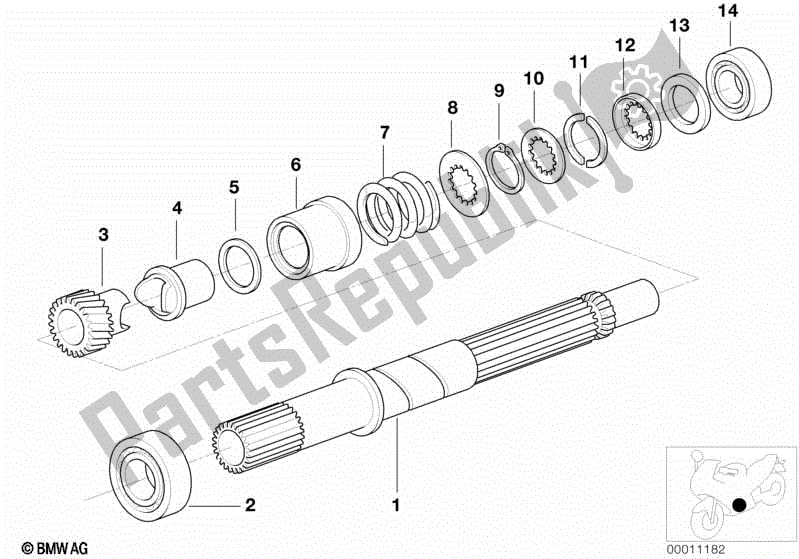 Todas las partes para Eje De Accionamiento de BMW R 1150R 28 2001 - 2006