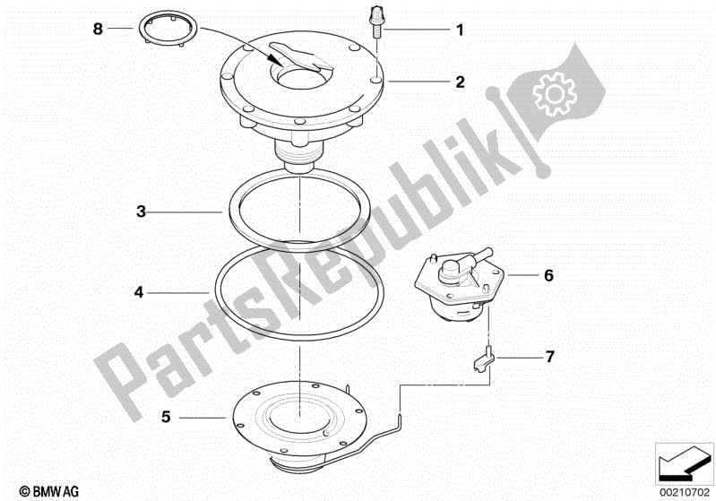 Todas las partes para Tapa de BMW R 1150R 28 2001 - 2006