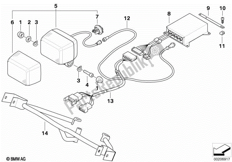 Todas las partes para Luz De Señalización Flash / Unidad De Control de BMW R 1150R 28 2001 - 2006