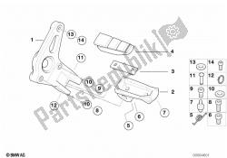 placa de footpeg / footpeg frontal