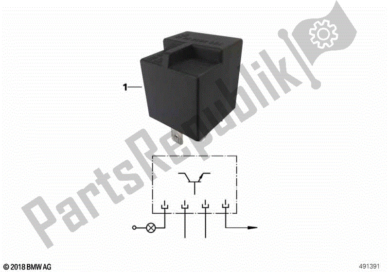 Todas las partes para Relé Indicador De Nivel De Combustible de BMW R 1150R 28 2001 - 2006