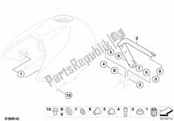 Fuel tank/attaching parts