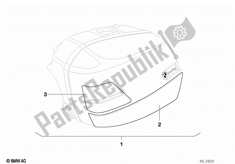 Todas las partes para Instalación De Panel Basculante De Moldura de BMW R 1150R 28 2001 - 2006