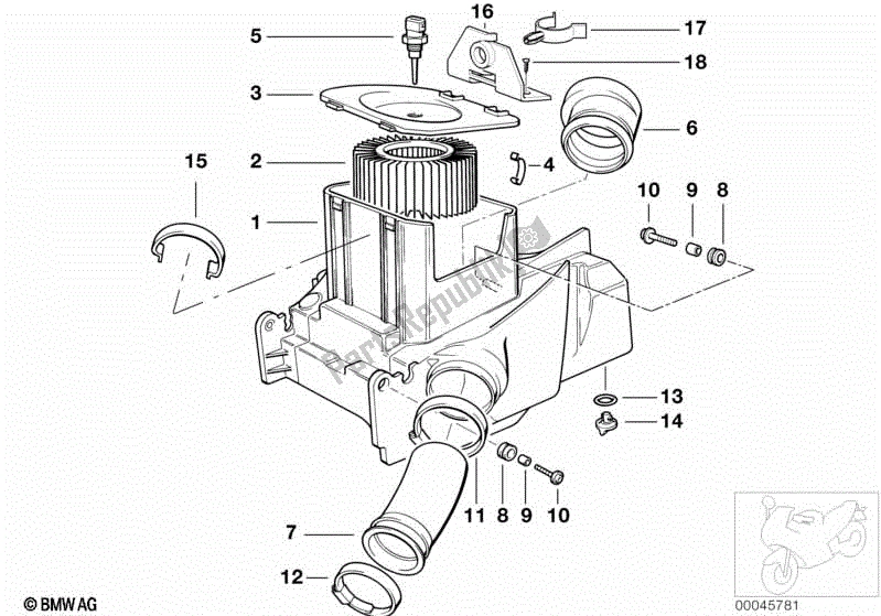 Todas las partes para Silenciador De Admisión / Cartucho De Filtro Silenciador De Admisión / Cartucho De Filtro de BMW R 1150R 28 2001 - 2006