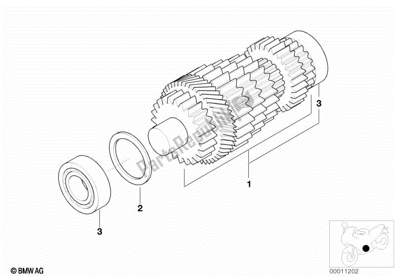 Todas las partes para Eje Intermedio de BMW R 1150R 28 2001 - 2006