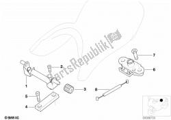 Mounting parts for bench seat