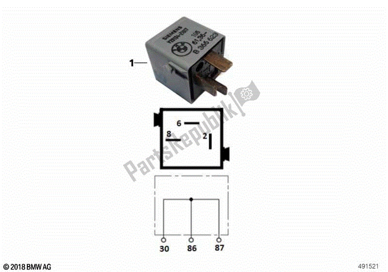 Todas las partes para Conector Enchufable Gris Claro de BMW R 1150R 28 2001 - 2006