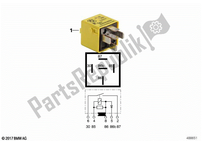 Todas las partes para Relé En Amarillo Zinc de BMW R 1150R 28 2001 - 2006