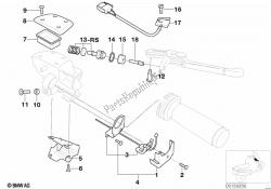 Single parts, parking brake fitting