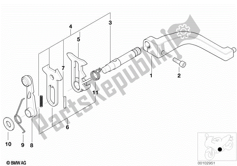 Toutes les pièces pour le Composants De Changement De Vitesse De Transmission à 6 Vitesses du BMW R 1150 RS 22 2001 - 2004