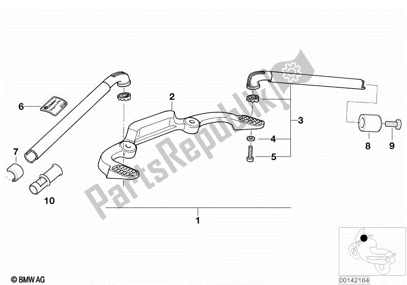 Toutes les pièces pour le Guidon Réglable / Pièces Détachées du BMW R 1150 RS 22 2001 - 2004