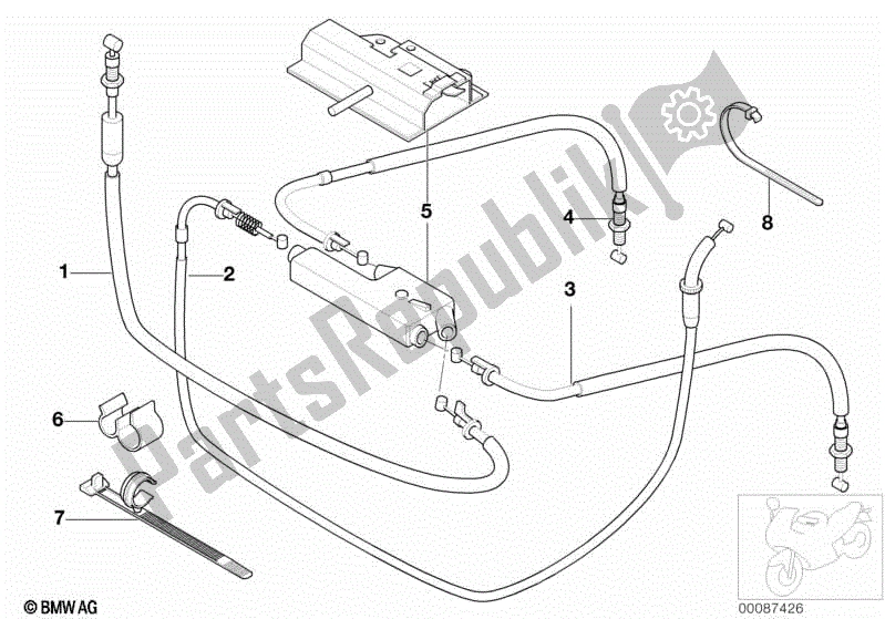 Toutes les pièces pour le Distributeur De Câble / Câble Bowden du BMW R 1150 RS 22 2001 - 2004