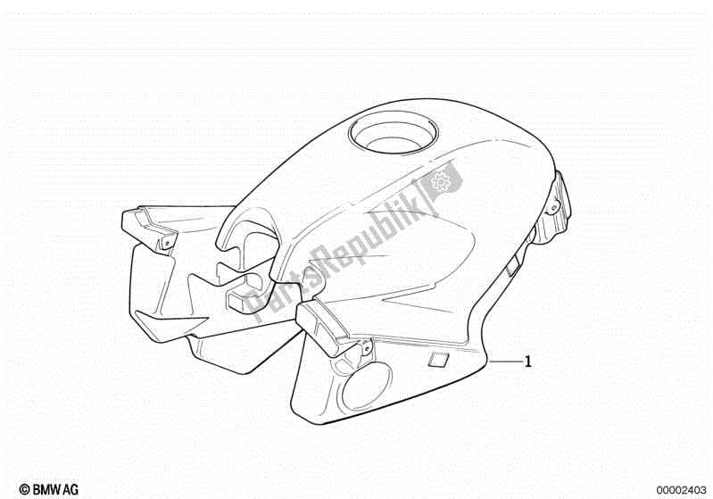 Tutte le parti per il Serbatoio Di Carburante del BMW R 1150 RS 22 2001 - 2004