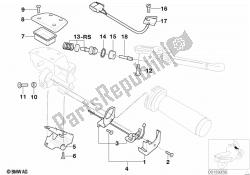 Single parts, parking brake fitting