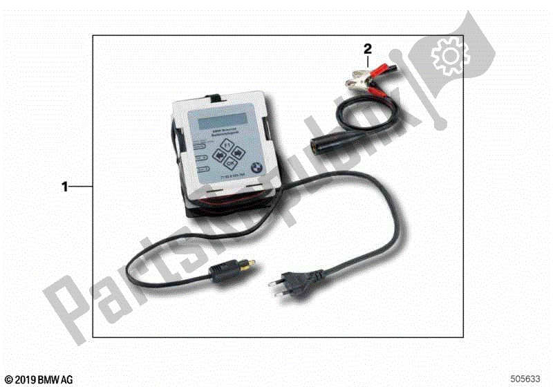 All parts for the Battery Charger of the BMW R 1150 RT 22 2001 - 2006