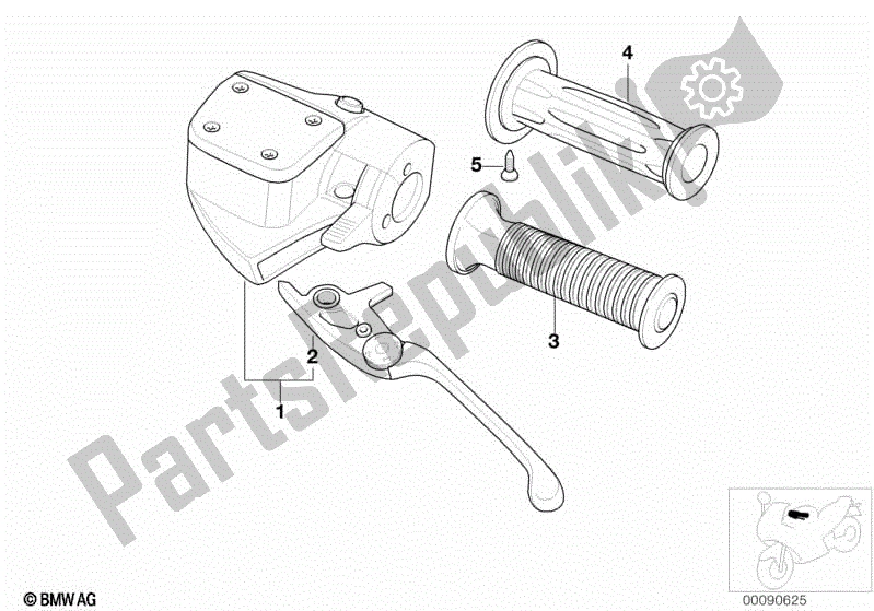 Alle onderdelen voor de Koppelingsbediening van de BMW R 1150 RT 22 2001 - 2006