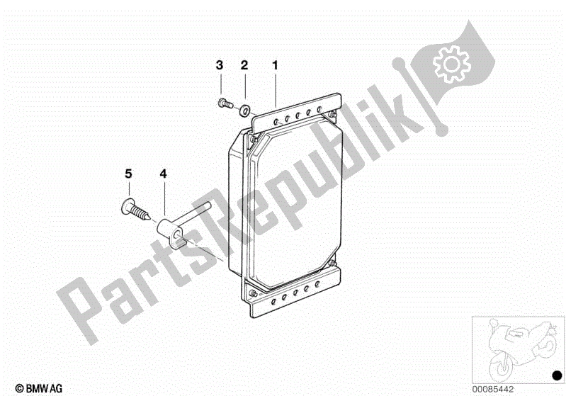 All parts for the Control Unit, Double-ignition of the BMW R 1150 RT 22 2001 - 2006