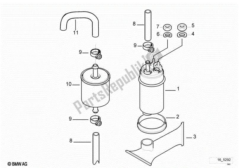 Toutes les pièces pour le Alimentation En Carburant / Pompe / Filtre du BMW R 1150 RT 22 2001 - 2006