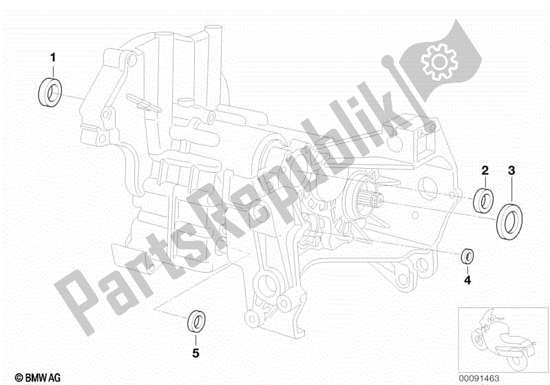 Tutte le parti per il Paraolio Cambio del BMW R 1150 RT 22 2001 - 2006