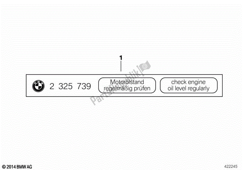 Wszystkie części do Etykieta ? Poziom Oleju? BMW R 1150 RT 22 2001 - 2006