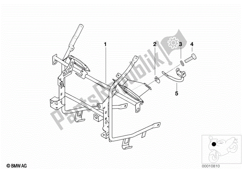 All parts for the Marker Light Bracket of the BMW R 1150 RT 22 2001 - 2006