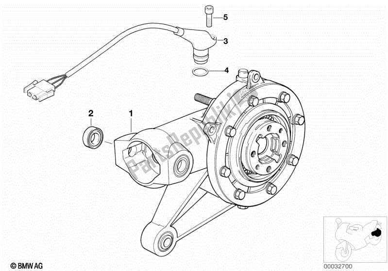 Toutes les pièces pour le Essieu Arrière du BMW R 1150 RT 22 2001 - 2006