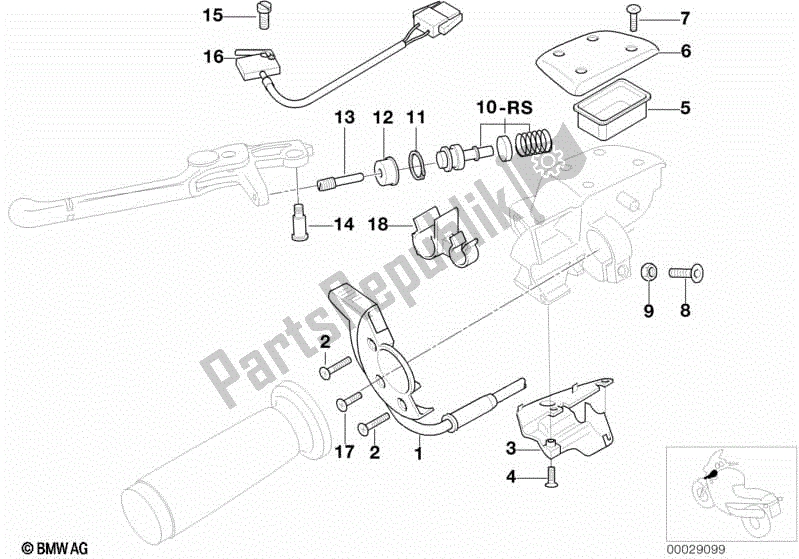 Tutte le parti per il Pezzi Singoli, Raccordo Frizione del BMW R 1150 RT 22 2001 - 2006