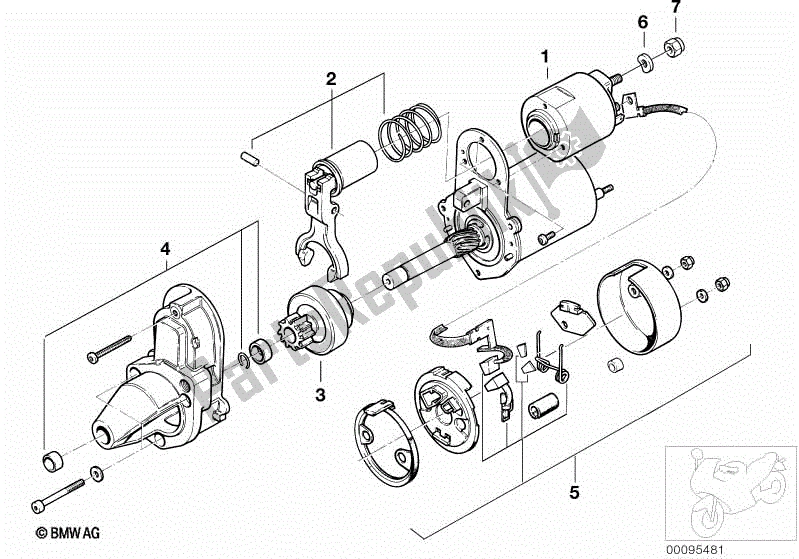 Todas las partes para Piezas Individuales De Arranque de BMW R 1150 RT 22 2001 - 2006