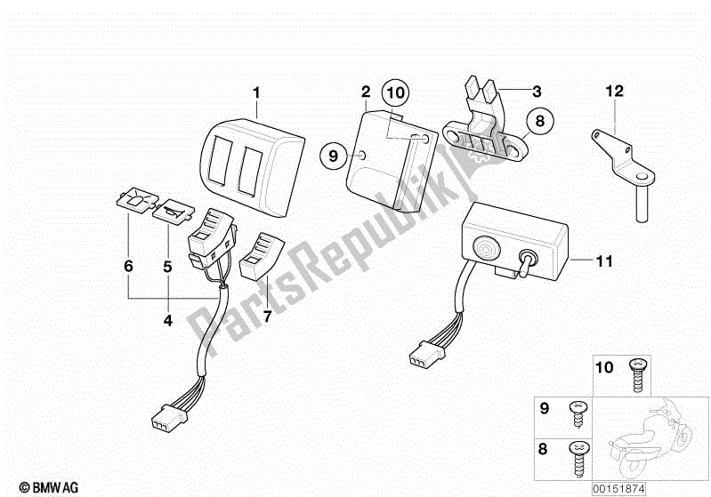 Todas las partes para Cambiar, Autoridades de BMW R 1150 RT 22 2001 - 2006