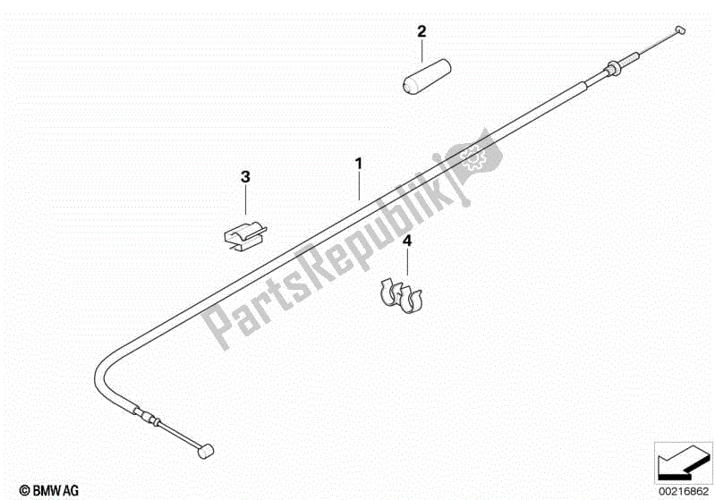 Todas las partes para Cable Bowden de BMW R 1200C 59C1 1997 - 2003