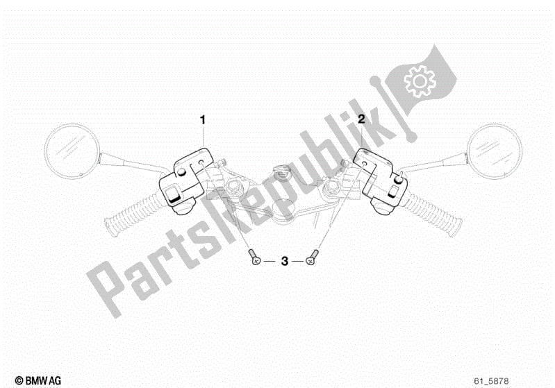 Todas las partes para Interruptor Combinado En El Manillar de BMW R 1200C 59C1 1997 - 2003