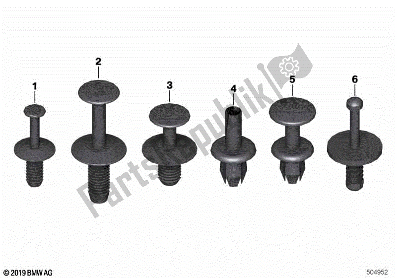 Todas las partes para Remache De Expansión de BMW R 1200C 59C1 1997 - 2003