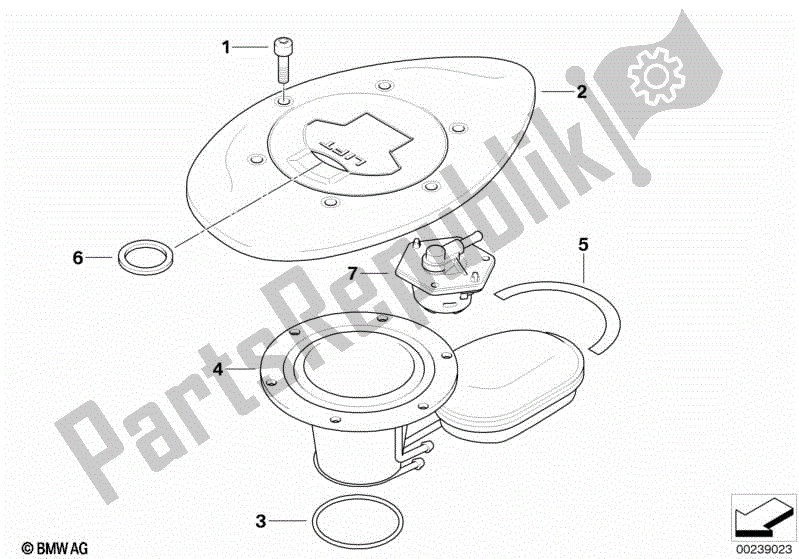 Toutes les pièces pour le Bouchon De Remplissage du BMW R 1200C 59C1 1997 - 2003