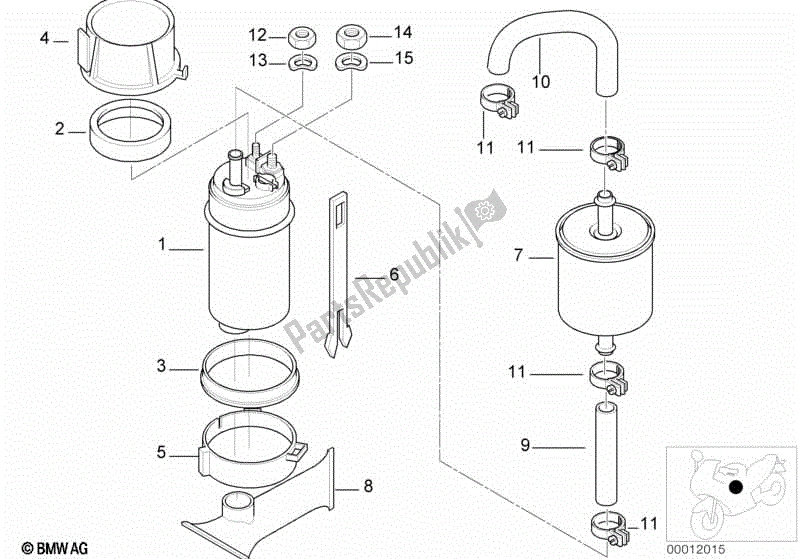 Todas las partes para Suministro De Combustible / Bomba / Filtro de BMW R 1200C 59C1 1997 - 2003