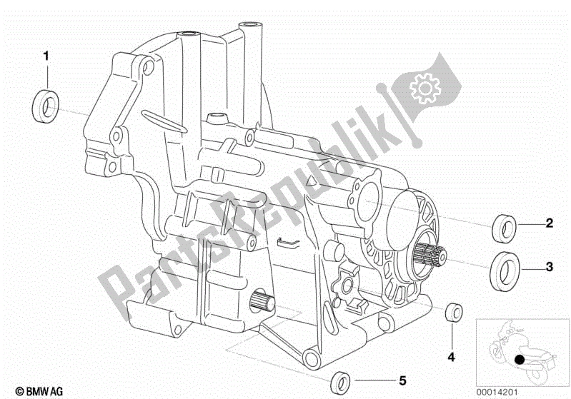 Todas las partes para Sello De Aceite De La Caja De Cambios de BMW R 1200C 59C1 1997 - 2003