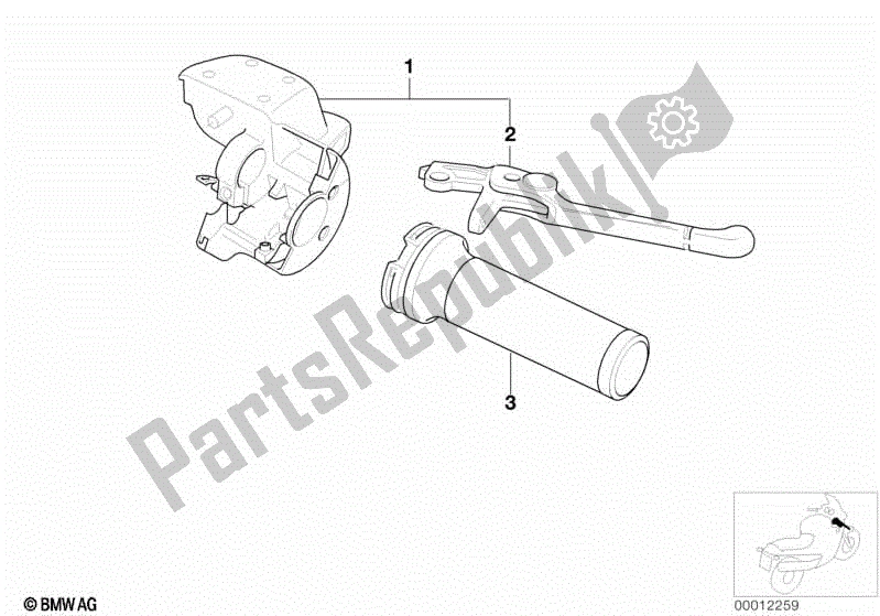 Todas las partes para Palanca De Freno De Mano de BMW R 1200C 59C1 1997 - 2003