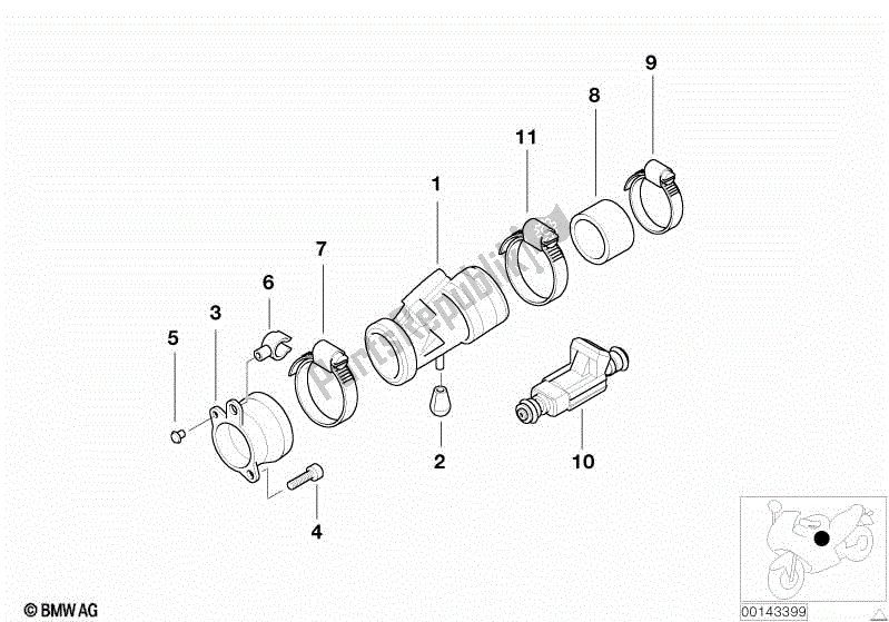 Todas las partes para Soporte De Boquilla De Inyección de BMW R 1200C 59C1 1997 - 2003