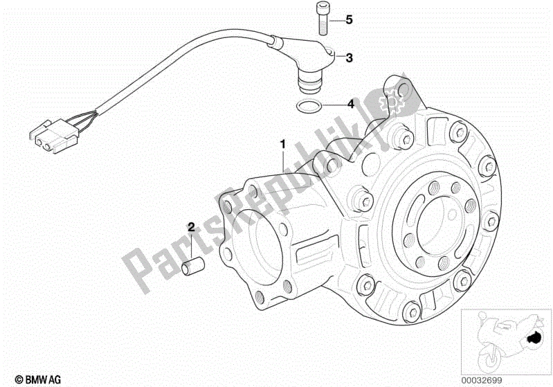 All parts for the Rear-axle-drive of the BMW R 1200C 59C1 1997 - 2003