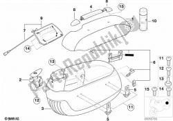 Saddle bag, single parts